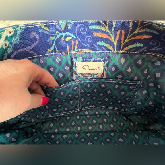 Stylish Blue and Gold Women's Tote Bag - Picture 3 of 16